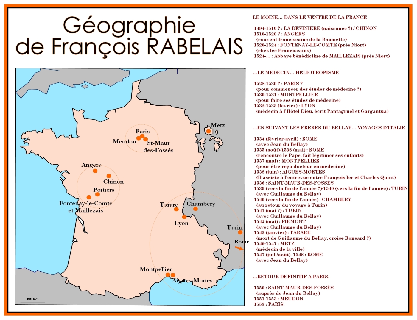 Géographie de Rabelais